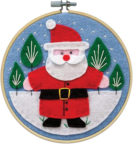 Design Works Crafts Felt Applique Kit, Santa