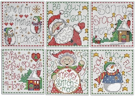 Design Works Crafts Merry mas Counted Cross Stitch Ornament Kit, Multi