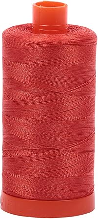 Aurifil Mako Cotton Thread Solid 50wt 1422yds Red Orange