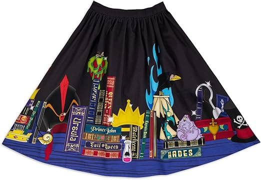 Loungefly Stitch Shoppe Disney Villain Books and Icons Sandy Skirt