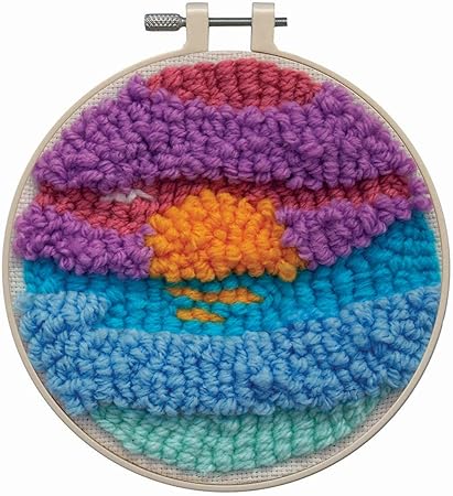 Design Works Crafts Inc. Sunrise Punch Needle Kit, Blue