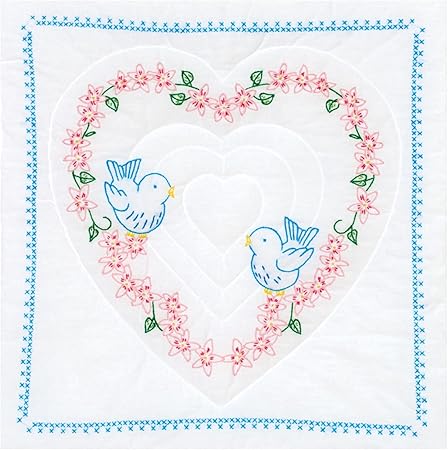 Jack Dempsey Needle Art Love Birds Hand Embroidery, 18