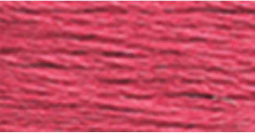 DMC 117-3832 Mouline Stranded Cotton Six Strand Embroidery Floss Thread, Medium Raspberry, 8.7-Yard