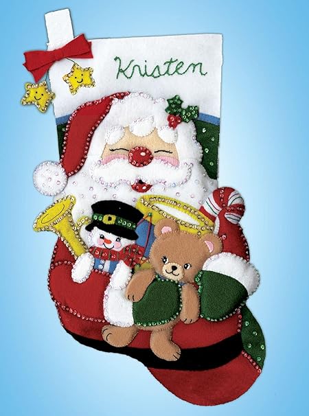 Design Works Crafts Santa's Gifts Felt Stocking Kit