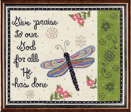 Janlynn Give Praise Cross Stitch