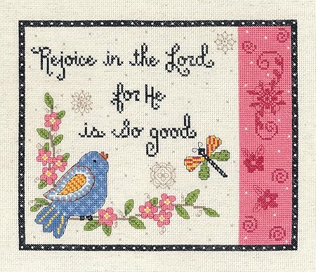 Janlynn Rejoice in The Lord Cross Stitch