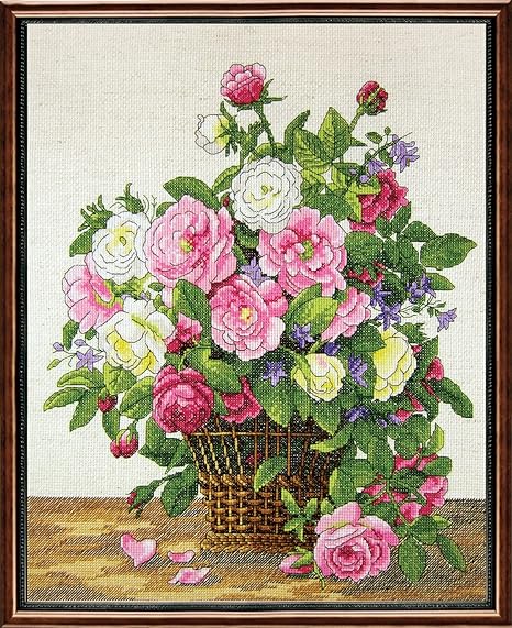 Janlynn Roses Counted Cross Stitch Kit