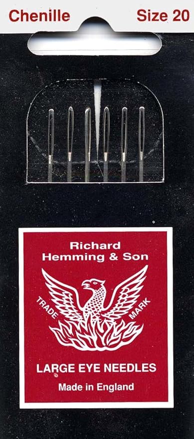 Colonial Needle 6 Count Richard Hemming Chenille Needle, Size 20