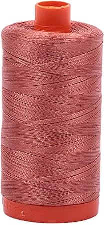 Aurifil 50wt Mako Cotton Thread 1,422 yards - Cinnabar Red A1050-6728