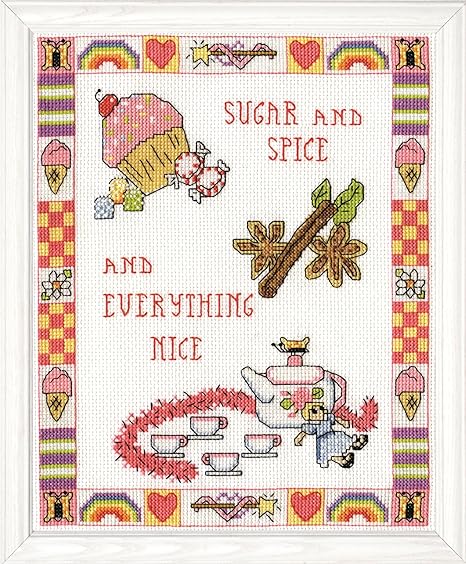 Tobin 2940 14 Count Sugar and Spice Counted Cross Stitch Kit, 8