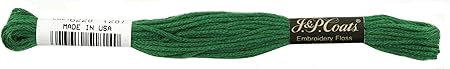 Red Heart 6-Strand Embroidery Floss, Christmas Green, 24-Pack