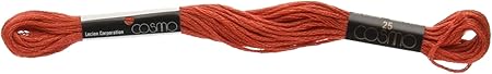 Lecien Japan 2512-344 Cosmo Cotton Embroidery Floss, 8m, Skein Red