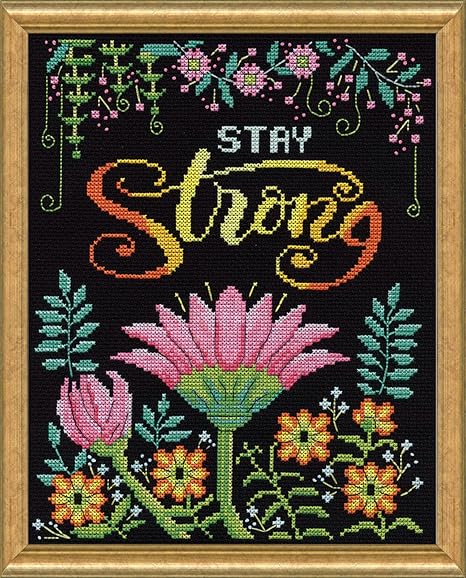 Design Works Crafts Stay Strong Counted Cross Stitch Kit