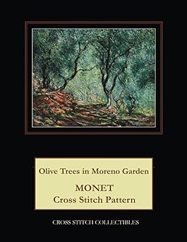 Olive Trees in Moreno Garden: Monet Cross Stitch Pattern