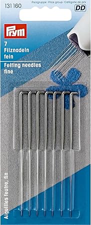 Prym 78mm Fine, 7 pc Felting Needles, Silver, 7 Count