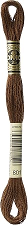 DMC 6-Strand Embroidery Cotton Floss, Dark Coffee Brown