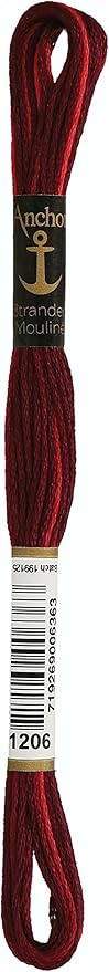 Anchor Maia Six Strand Embroidery Floss 8.75 Yards-Candy Apple 12 per Box