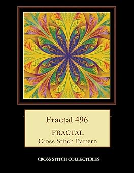 Fractal 496: Fractal cross stitch pattern