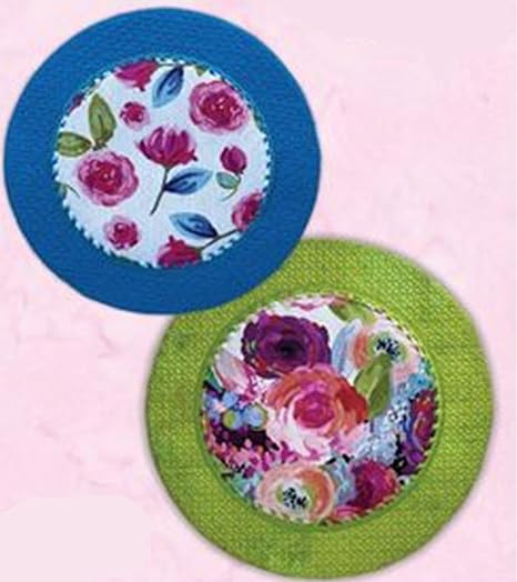 Pickle Pie Designs Everyday Multi Mats ITH Machine Embroidery Pattern, Pink/Brown