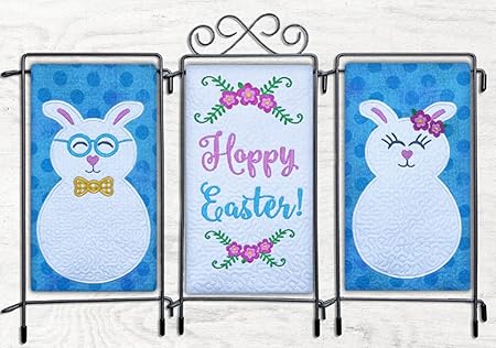 Pickle Pie Designs Easter Triple Treats Panels Machine Embroidery Pattern