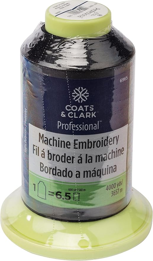 Coats & Clark Professional Machine Embroidery Thread, Black