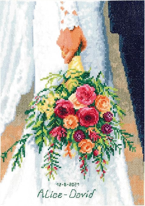 Vervaco Cross Stitch BOU, Bridal Bouquet (14 Count)