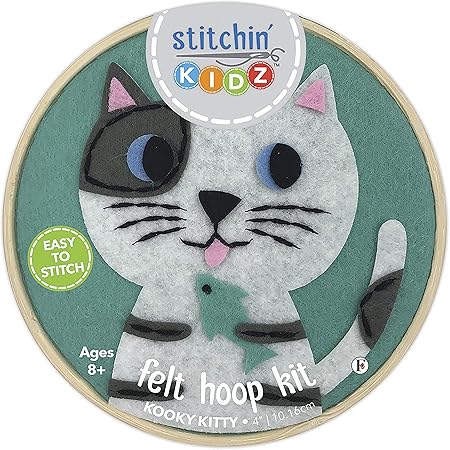 FABRIC EDITIONS FELT HOOPS CAT