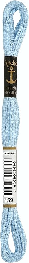 Anchor Maia Anchor Six Strand Embroidery Floss 8.75 Yards-Sapphire Light 12 per Box