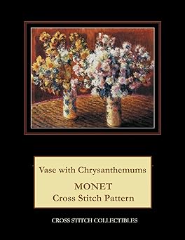 Vase with Chrysanthemums: Monet cross stitch pattern