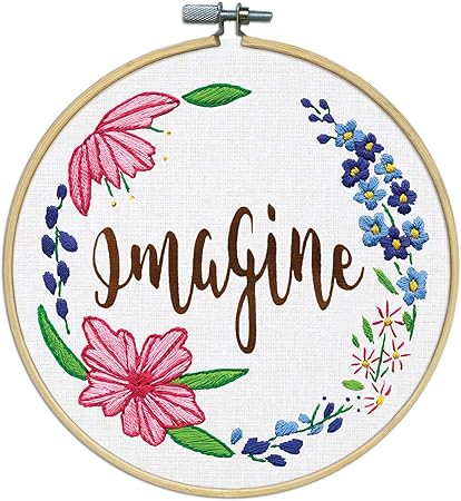 Imagine Stamped for Embroidery Kit w/Hoop