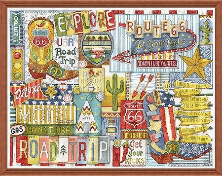 Design Works Crafts Inc. Route 66 Counted Cross Stitch Kit