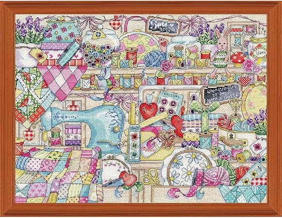 Design Works Crafts Sewing Room Counted Cross Stitch Kit