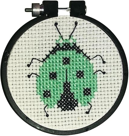 Design Works Crafts Beetle Counted Cross Stitch Kit with Hoop