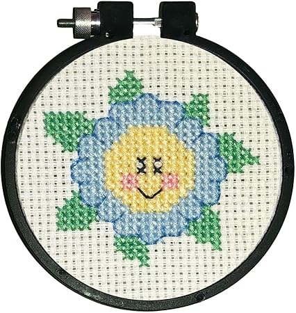 Design Works Crafts Flower Counted Cross Stitch Kit with Hoop