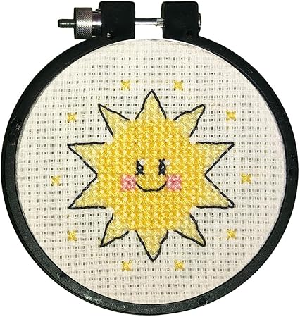 Design Works Crafts Sun Counted Cross Stitch Kit with Hoop