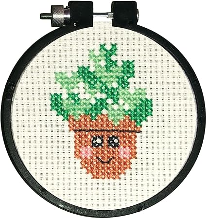 Design Works Crafts Plant Counted Cross Stitch Kit with Hoop