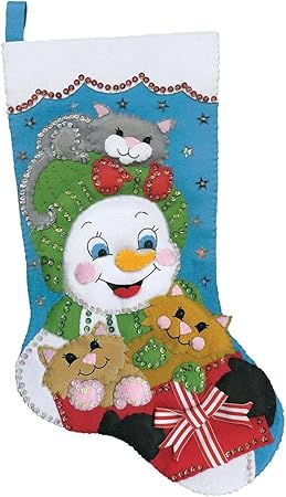 Design Works Crafts Cat Crazy Stocking Felt Stocking Kit