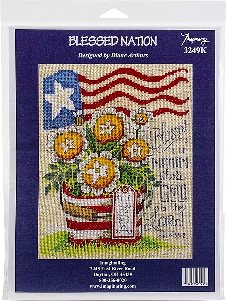 Imaginating Cross Stitch, Blessed Nation (14 Count)