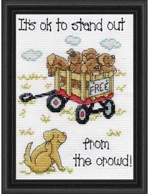 Design Works Crafts Stand Out Puppy Counted Cross Stitch Kit