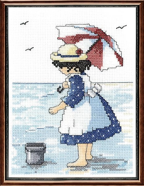 Janlynn at The Beach Counted Cross Stitch Kit