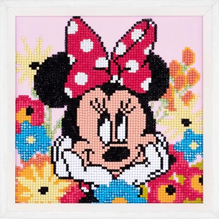 Vervaco Diamond Art KIT Minnie Day, 22 x 22cm, Multi-Colour