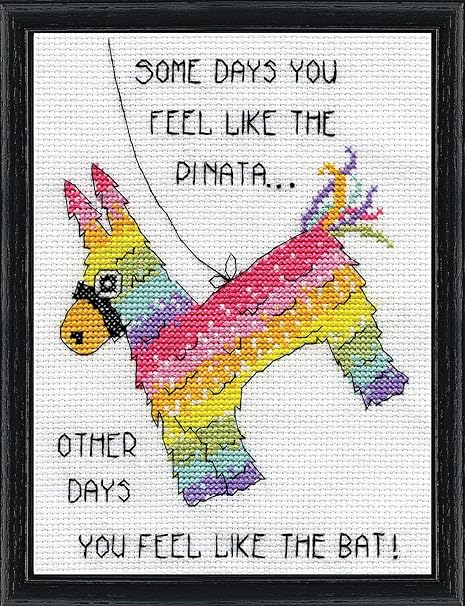 Design Works Crafts Pinata Counted Cross Stitch Kit, Multicolored