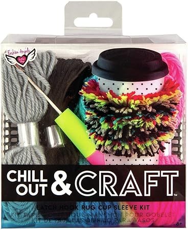 Fashion Angels Chill Out & Craft - Mini Latch Hook Embroidery Kit, Assorted