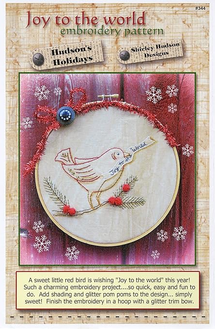 Hudson's Holiday Designs Joy to The World Embroidery