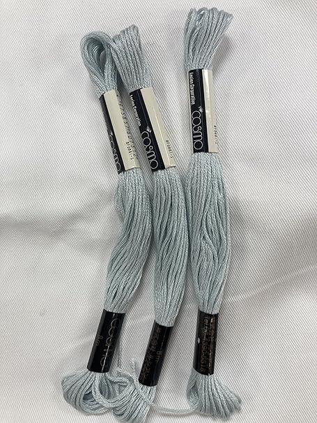 Lecien Japan 2512-730 Cosmo Cotton Embroidery Floss, 8m, Skein Blue