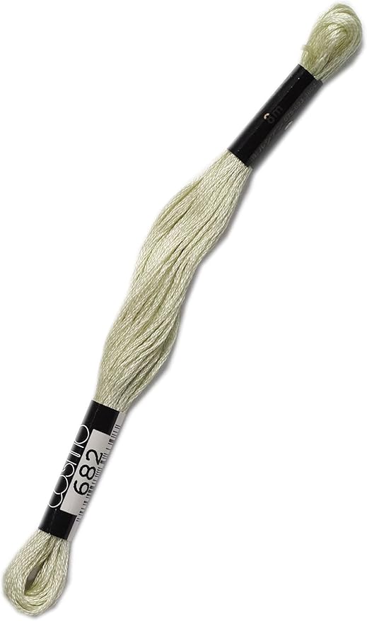 Lecien Japan 2512-682 Cosmo Cotton Embroidery Floss, 8m, Skein Green