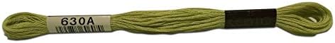 Lecien Japan 2512-630 Cosmo Cotton Embroidery Floss, 8m, Skein Green