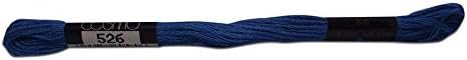 Lecien Japan 2512-526 Cosmo Cotton Embroidery Floss, 8m, Skein Blue