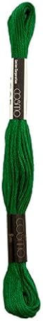 Lecien Japan 2512-4905 Cosmo Cotton Embroidery Floss, 8m, Skein Green