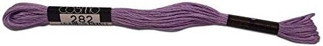 Lecien Japan 2512-282 Cosmo Cotton Embroidery Floss, 8m, Skein Purple